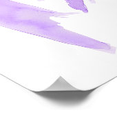 Lila Bow Coquette Graduation Party Willkommen Poster (Ecke)