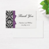 Lila Bow Damask Danke an die Karten (Schreibtisch)
