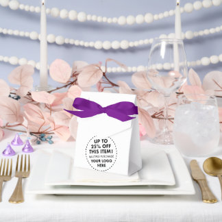 Lila Bow-Gefälligkeitsboxen 25% Rabatt auf Bulk Bu Geschenkschachtel