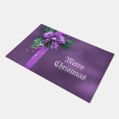 Lila Bow Holiday Doormat Fußmatte (Schrägansicht)