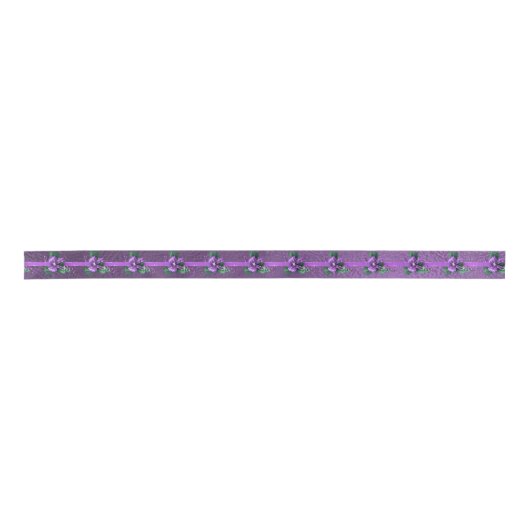 Lila Bow Holiday Satin Ribbon Satinband (Vorderseite)