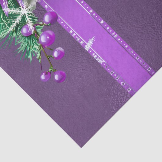 Lila Bow Holiday Seidenpapier (Detail)