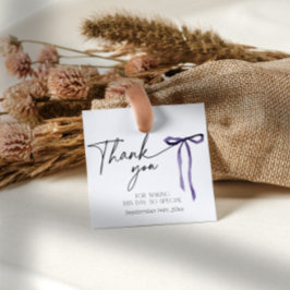 Lila Bow Moody Dark Gothic Bridal Vielen Dank Geschenkanhänger