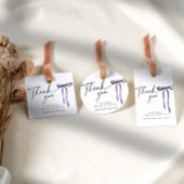 Lila Bow Moody Dark Gothic Bridal Vielen Dank Geschenkanhänger