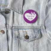Lila Bow Oma zum Baby-Showknopf Button (Beispiel)