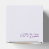 Lila Bow Retro Herz Coquette Cake Galentine Geschenkschachtel (Oben)