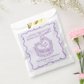 Lila Bow Retro Herz Coquette Cake Valentine Geschenktütchen (Versiegelt)