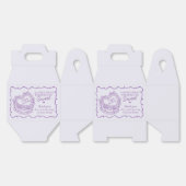 Lila Bow Retro Herz Coquette Kuchen Geburtstag Geschenkschachtel (Ungeklappt)