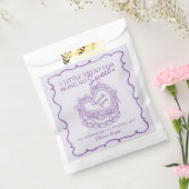 Lila Bow Retro Herz Coquette Kuchen Geburtstag Geschenktütchen (Versiegelt)