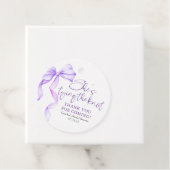 Lila Bow Sie bindet das Brautparty des Knotens Geschenkanhänger (Beispiel)