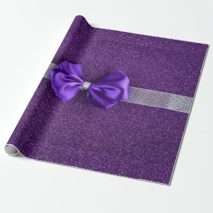Lila Bow Wrapping-Papier Geschenkpapier