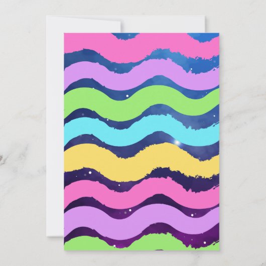 Lila Bowling Einladung zum Geburtstag (Rückseite)