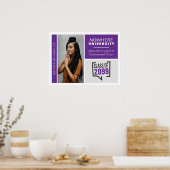 Lila Boxen und Foto Abschluss Poster (Küche)