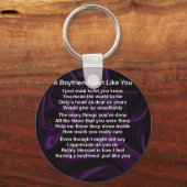 Lila - Boyfriend Poem Schlüsselanhänger (Vorderseite)