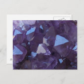 Lila brasilianisches Quartz-Amethyst-Foto Postkarte (Vorne/Hinten)