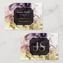 Lila-braun-Smok-Staub-Abstrakt-Monogramm