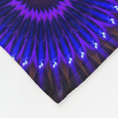 Lila-brauner Sherpa-Blanket Fleecedecke (Ecke)