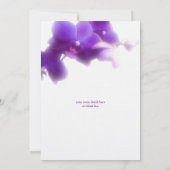 Lila Brautdusche Einladung (Rückseite)