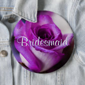 Lila Brautjungfern-Rose Button (Beispiel)