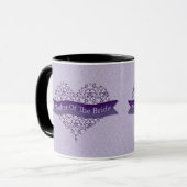 Lila Brautmutter Tasse (Vorderseite Links)