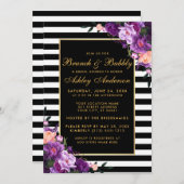 Lila Brautparty-Brunch-Einladung Einladung (Vorne/Hinten)