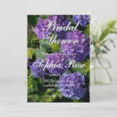 Lila Brautparty Einladung (Stehend Vorderseite)