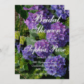 Lila Brautparty Einladung (Vorne/Hinten)