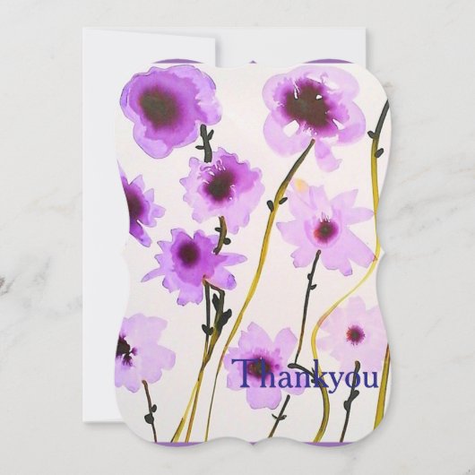 Lila Brautparty Einladung (Vorderseite)