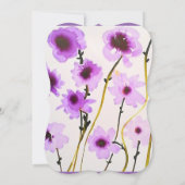 Lila Brautparty Einladung (Rückseite)