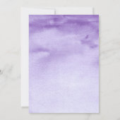 Lila Brautparty Einladung (Rückseite)