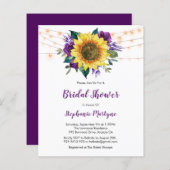 Lila Brautparty für Sonnenblumen (Vorne/Hinten)