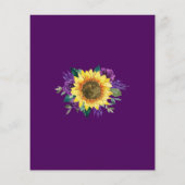 Lila Brautparty für Sonnenblumen (Rückseite)