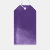 Lila Brautparty Geschenkanhänger (Rückseite)