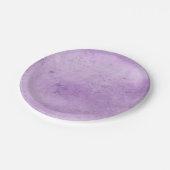 Lila Brautparty Hochzeitsgrunge Pappteller (Schrägansicht)