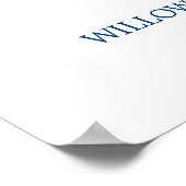 Lila Brautparty in Rosa und Blau (Blumen) Poster (Ecke)