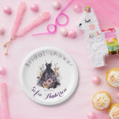 Lila Brautparty Pappteller (Party)