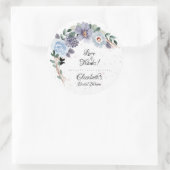 Lila Brautparty Runder Aufkleber (Tasche)