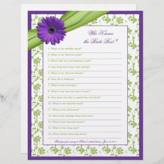 Lila Brautparty von Daisy Green (Vorne/Hinten)