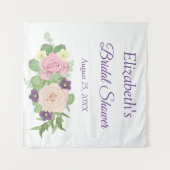 Lila Brautparty Wandteppich (Vorderseite (Horizontal))