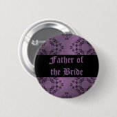 Lila Brautvater Button (Vorne & Hinten)