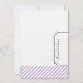 Lila Bridal-Dusche - Tee Einladung (Rückseite)