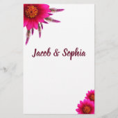 LILA BRIDE & GROOM TRIVIA DUSCHKARTE FLYER (Hinten)