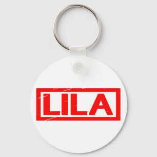 Lila Briefmarke Schlüsselanhänger