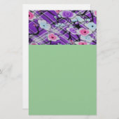 Lila Briefpapier (Vorne/Hinten)
