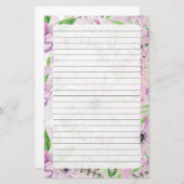 Lila Briefpapier (Vorne/Hinten)