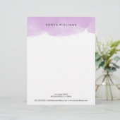 Lila Brieftat für Wasserfarben Briefbogen (Stehend Vorderseite)