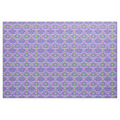Lila Bright Boho Zickzack | Karnevalsfarben Stoff (Yard (91,4 cm))