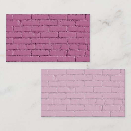 Lila Brillenwand mit weichem Pink Visitenkarte (Vorne/Hinten)