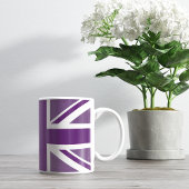 Lila britischer Flaggen-Union Jack Souvenir Kaffeetasse