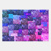 Lila Broken-made Wrapping Paper Geschenkpapier Set (Vorderseite 3)